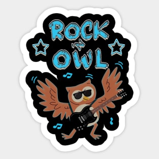Rock 'N Owl Sticker